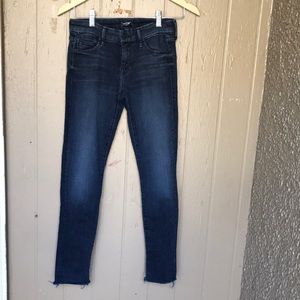 Mother looker ankle fray jeans